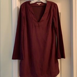 Charlotte Russe long sleeve dress in burgundy